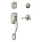 Schlage Camelot / Accent Satin Nickel Single Cylinder Handleset and Knob Right or Left Handed F60VCAM619ACC - alternate 1